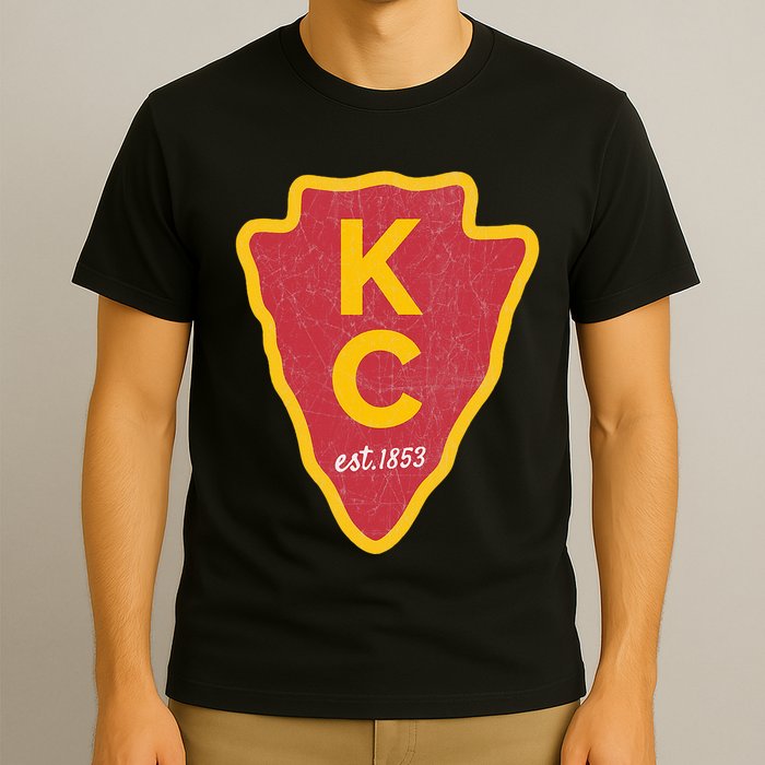 Kc Red Original Red Kansas City Kc Unique Est 1853 Kc Local T-Shirt