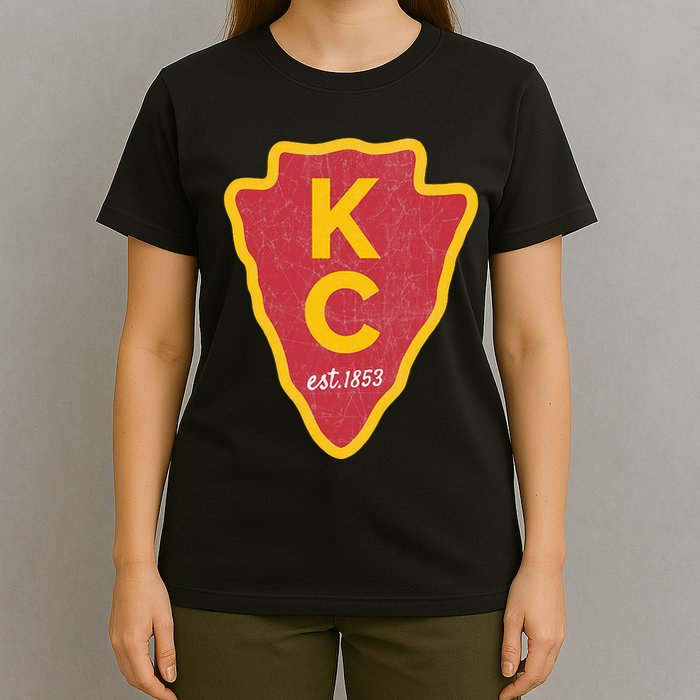 Kc Red Original Red Kansas City Kc Unique Est 1853 Kc Local T-Shirt