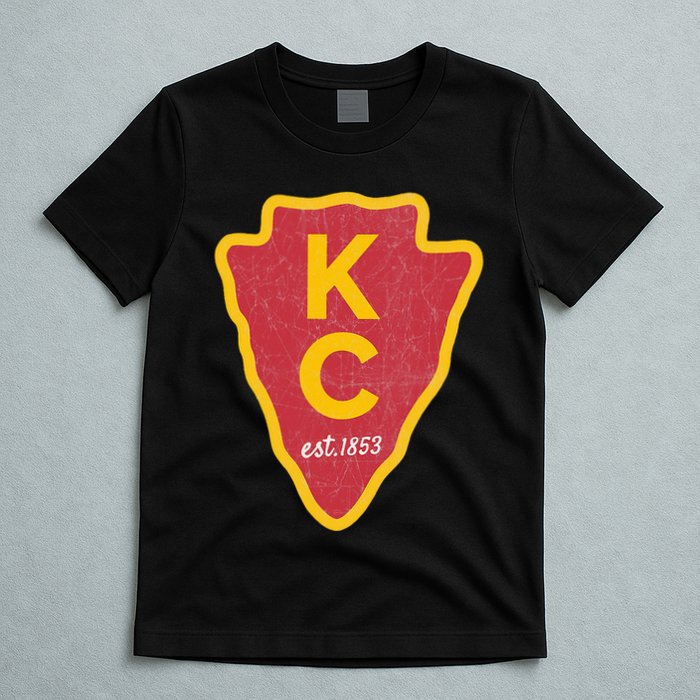 Kc Red Original Red Kansas City Kc Unique Est 1853 Kc Local T-Shirt