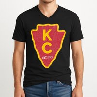 Kc Red Original Red Kansas City Kc Unique Est 1853 Kc Local V-Neck T-Shirt