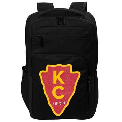 Kc Red Original Red Kansas City Kc Unique Est 1853 Kc Local Impact Tech Backpack