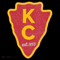 Kc Red Original Red Kansas City Kc Unique Est 1853 Kc Local 7-Panel Snapback Hat