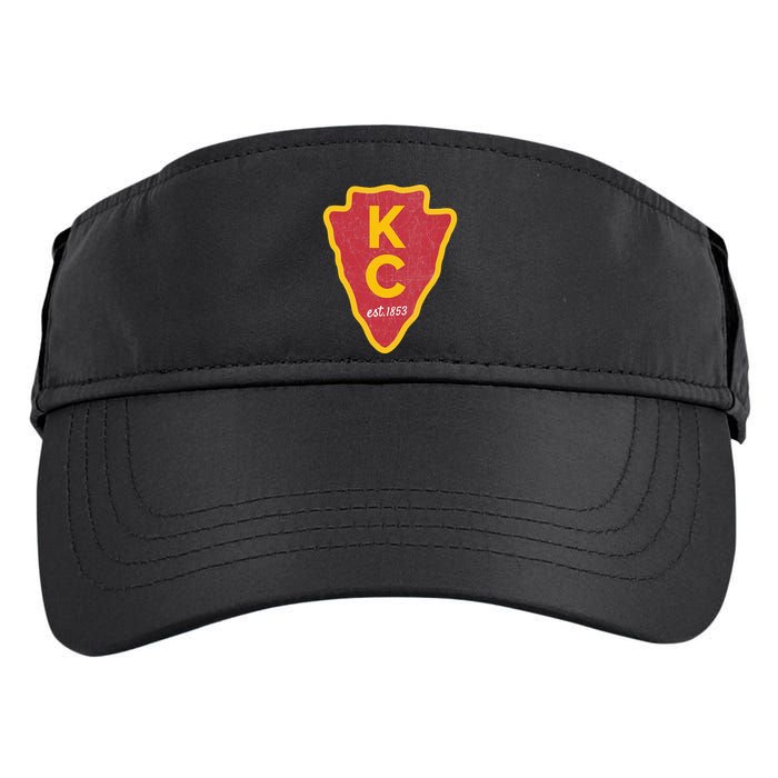 Kc Red Original Red Kansas City Kc Unique Est 1853 Kc Local Adult Drive Performance Visor