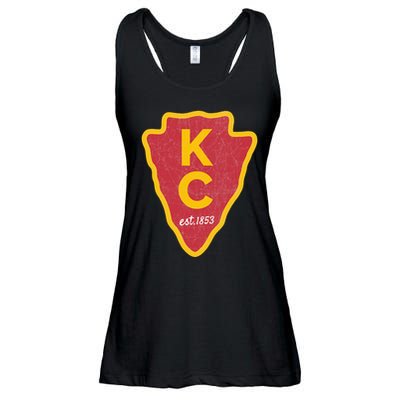 Kc Red Original Red Kansas City Kc Unique Est 1853 Kc Local Ladies Essential Flowy Tank
