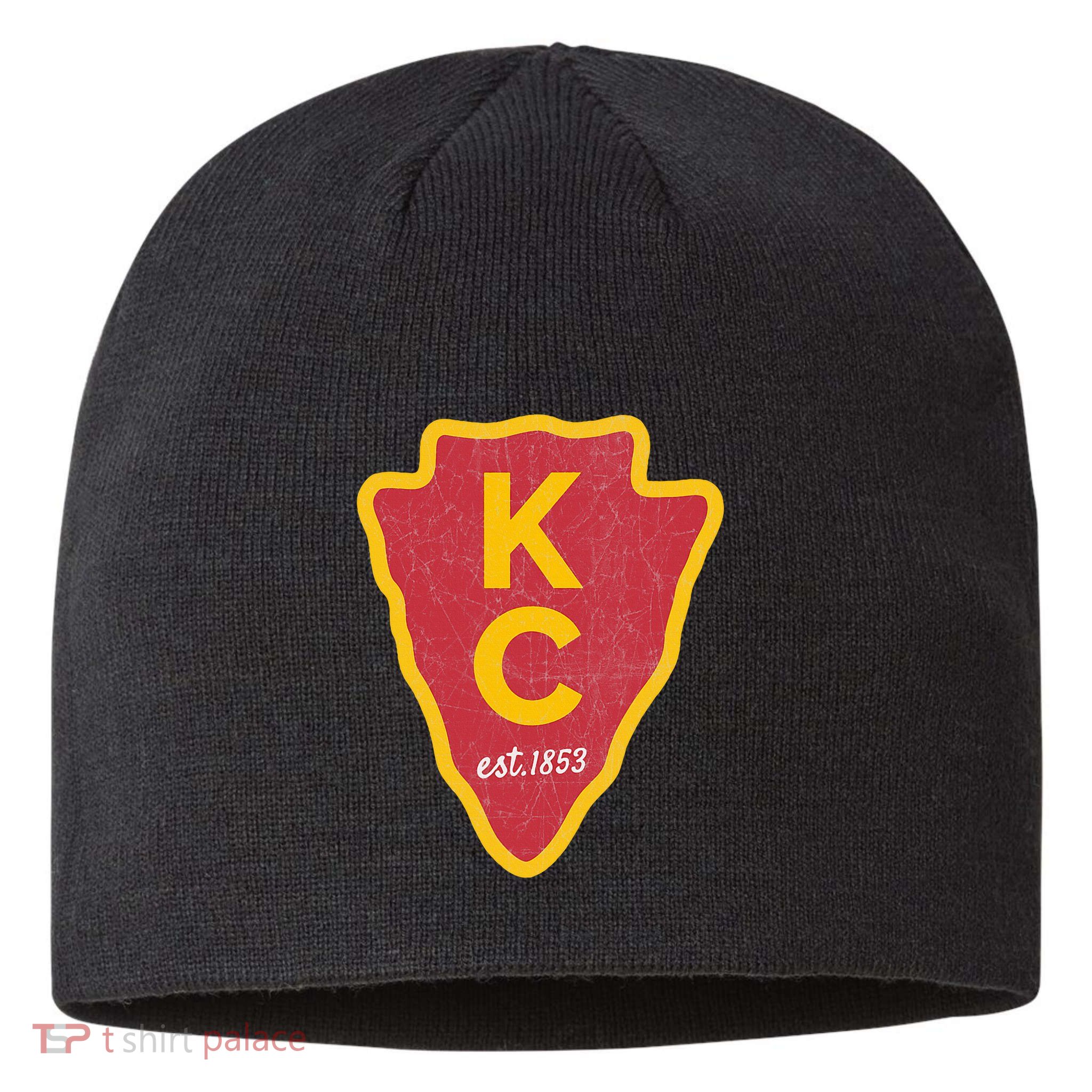 Kc Red Original Red Kansas City Kc Unique Est 1853 Kc Local Sustainable Beanie
