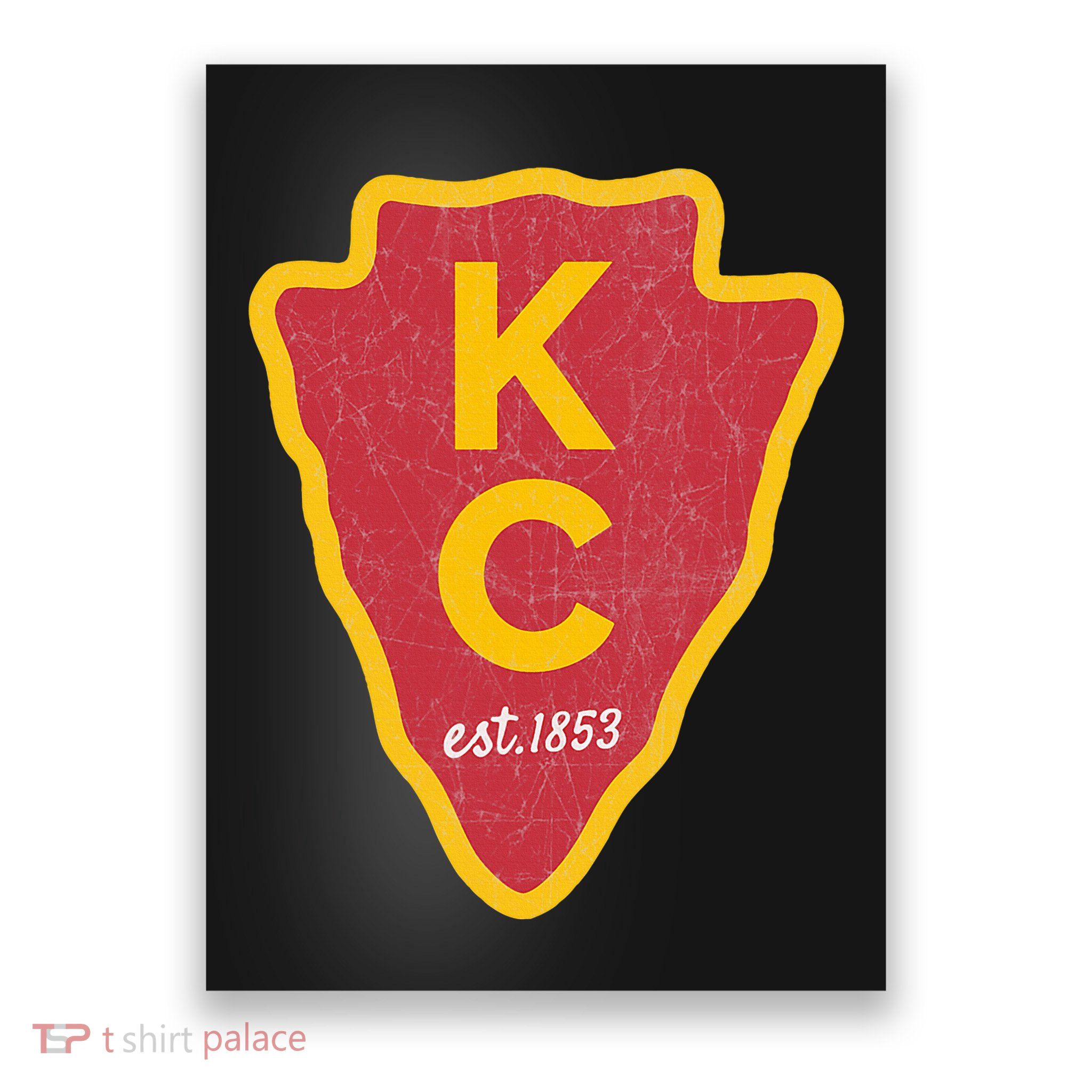 Kc Red Original Red Kansas City Kc Unique Est 1853 Kc Local Poster