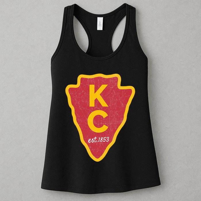 Kc Red Original Red Kansas City Kc Unique Est 1853 Kc Local Womens Tank Top