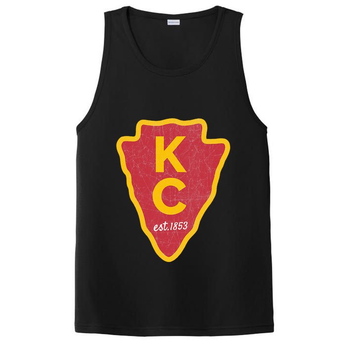 Kc Red Original Red Kansas City Kc Unique Est 1853 Kc Local PosiCharge Competitor Tank