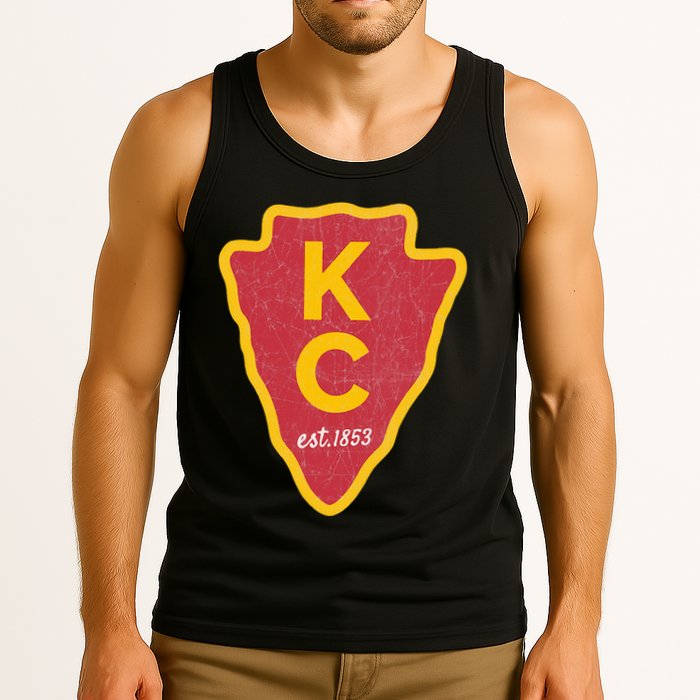 Kc Red Original Red Kansas City Kc Unique Est 1853 Kc Local Tank Top