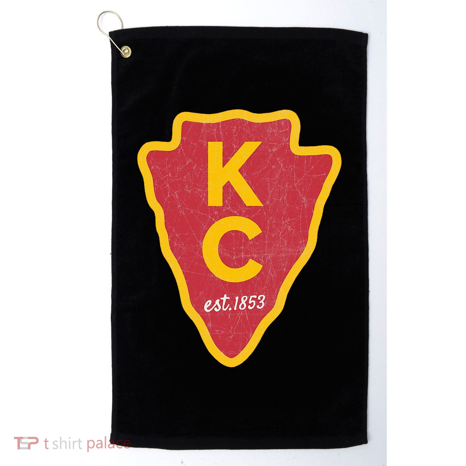 Kc Red Original Red Kansas City Kc Unique Est 1853 Kc Local Golf Towel