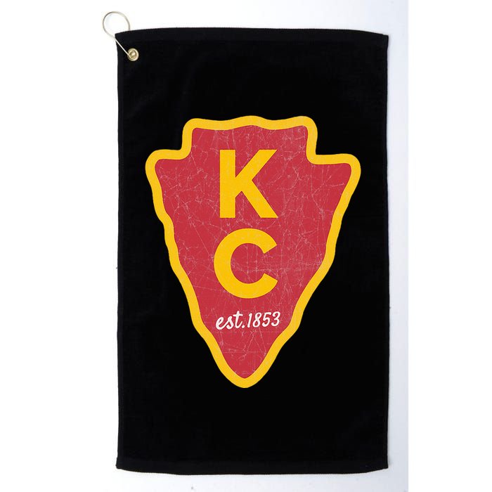 Kc Red Original Red Kansas City Kc Unique Est 1853 Kc Local Golf Towel