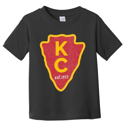 Kc Red Original Red Kansas City Kc Unique Est 1853 Kc Local Toddler T-Shirt