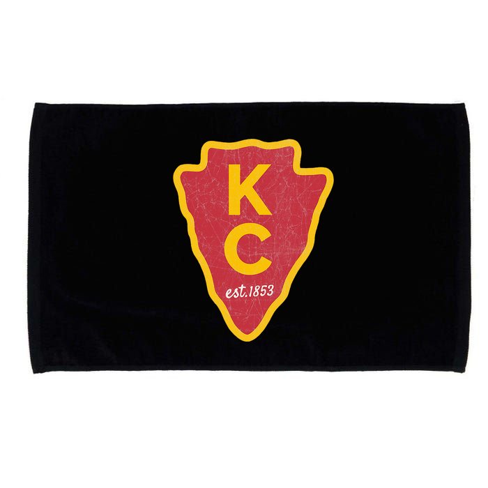 Kc Red Original Red Kansas City Kc Unique Est 1853 Kc Local Microfiber Hand Towel
