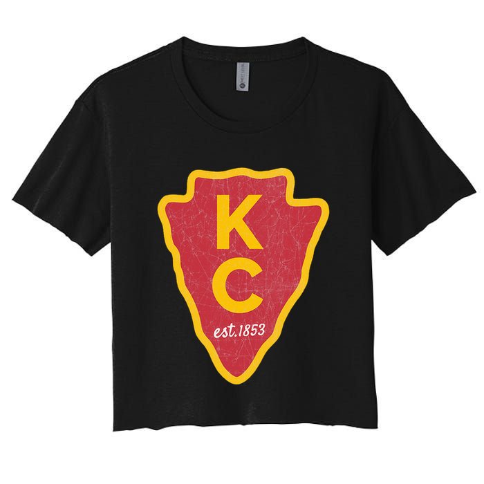 Kc Red Original Red Kansas City Kc Unique Est 1853 Kc Local Crop Top