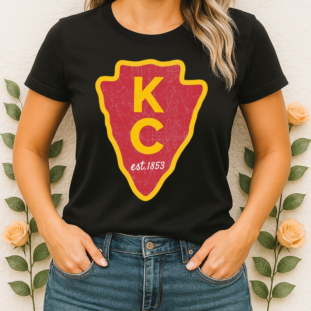 Kc Red Original Red Kansas City Kc Unique Est 1853 Kc Local Womens T-Shirt