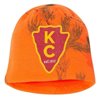 Kc Red Original Red Kansas City Kc Unique Est 1853 Kc Local Kati - Camo Knit Beanie