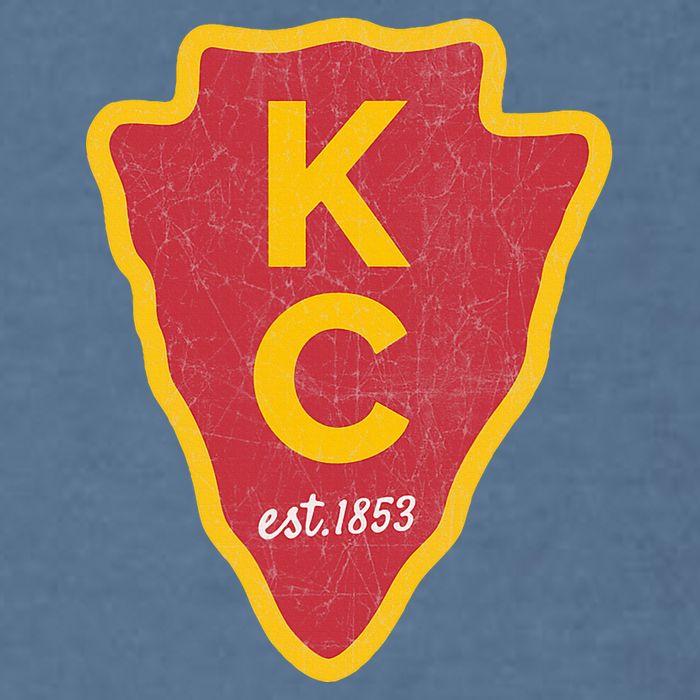 Kc Red Original Red Kansas City Kc Unique Est 1853 Kc Local Garment-Dyed Sweatshirt