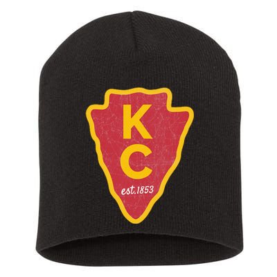 Kc Red Original Red Kansas City Kc Unique Est 1853 Kc Short Acrylic Beanie