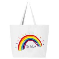 Kindness Rainbow Positive Message Be Kind 25L Jumbo Tote