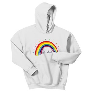 Kindness Rainbow Positive Message Be Kind Kids Hoodie