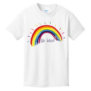 Kindness Rainbow Positive Message Be Kind Kids T-Shirt