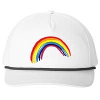 Kindness Rainbow Positive Message Be Kind Snapback Five-Panel Rope Hat