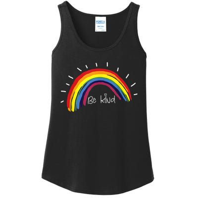 Kindness Rainbow Positive Message Be Kind Ladies Essential Tank