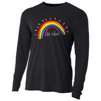 Kindness Rainbow Positive Message Be Kind Cooling Performance Long Sleeve Crew