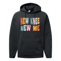 Knee Replacement Recovery New Knee New Me Performance Fleece Hoodie