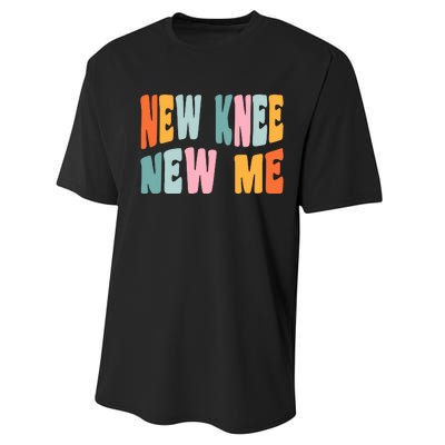 Knee Replacement Recovery New Knee New Me Performance Sprint T-Shirt