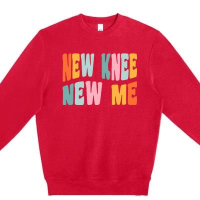 Knee Replacement Recovery New Knee New Me Premium Crewneck Sweatshirt