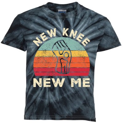 Knee Replacement Recovery New Knee New Me Kids Tie-Dye T-Shirt