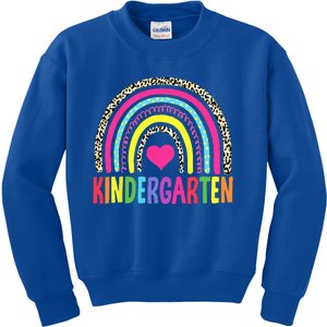 Kindergarten Rainbow Squad Teacher Kids Sweatshirt