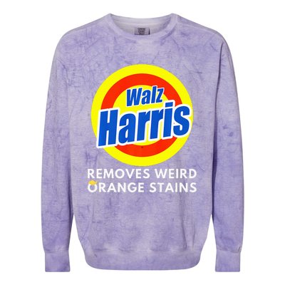 Kamala Removes Stubborn Orange Stains Harris Walz Waltz Premium Colorblast Crewneck Sweatshirt