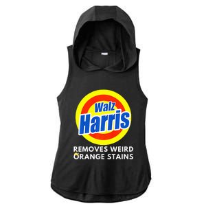 Kamala Removes Stubborn Orange Stains Harris Walz Waltz Premium Ladies PosiCharge Tri-Blend Wicking Draft Hoodie Tank