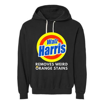 Kamala Removes Stubborn Orange Stains Harris Walz Waltz Premium Garment-Dyed Fleece Hoodie