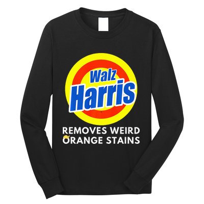 Kamala Removes Stubborn Orange Stains Harris Walz Waltz Premium Long Sleeve Shirt