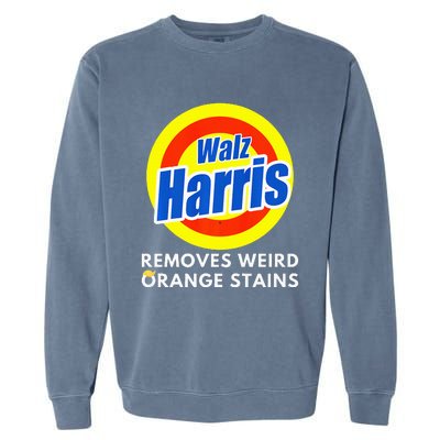 Kamala Removes Stubborn Orange Stains Harris Walz Waltz Premium Garment-Dyed Sweatshirt