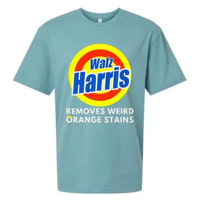 Kamala Removes Stubborn Orange Stains Harris Walz Waltz Premium Sueded Cloud Jersey T-Shirt