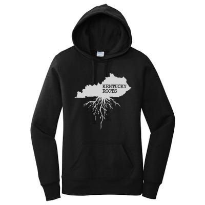 Kentucky Roots State Of Kentucky Map Women's Pullover Hoodie