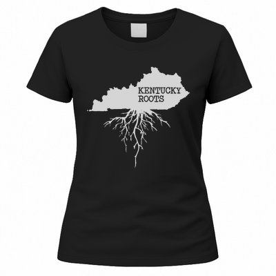 Kentucky Roots State Of Kentucky Map Women's T-Shirt