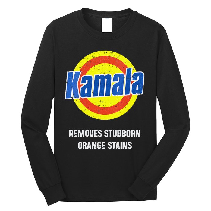 Kamala Removes Stubborn Orange Stains Kamala Harris 2024 Long Sleeve Shirt