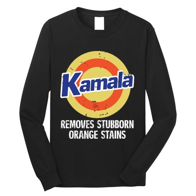 Kamala Removes Stubborn Orange Stains Kamala Harris 2024 Long Sleeve Shirt