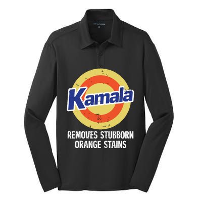 Kamala Removes Stubborn Orange Stains Kamala Harris 2024 Silk Touch Performance Long Sleeve Polo