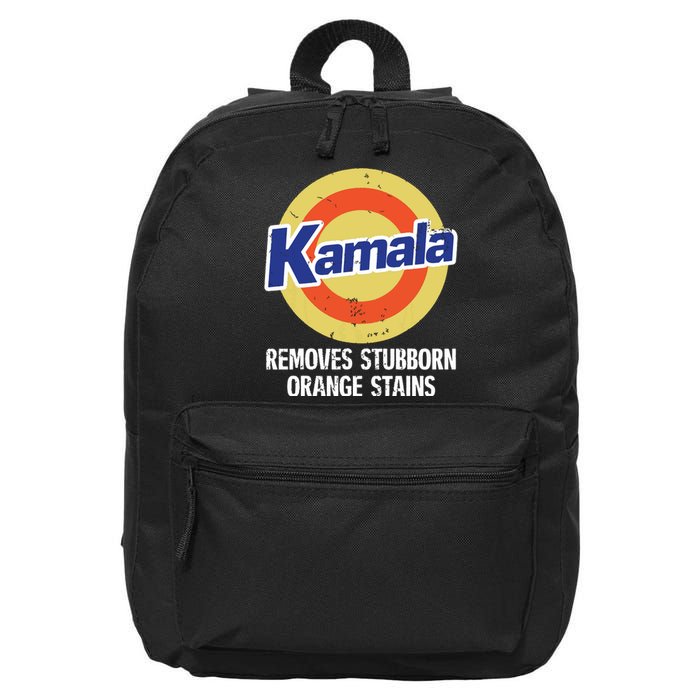 Kamala Removes Stubborn Orange Stains Kamala Harris 2024 16 in Basic Backpack