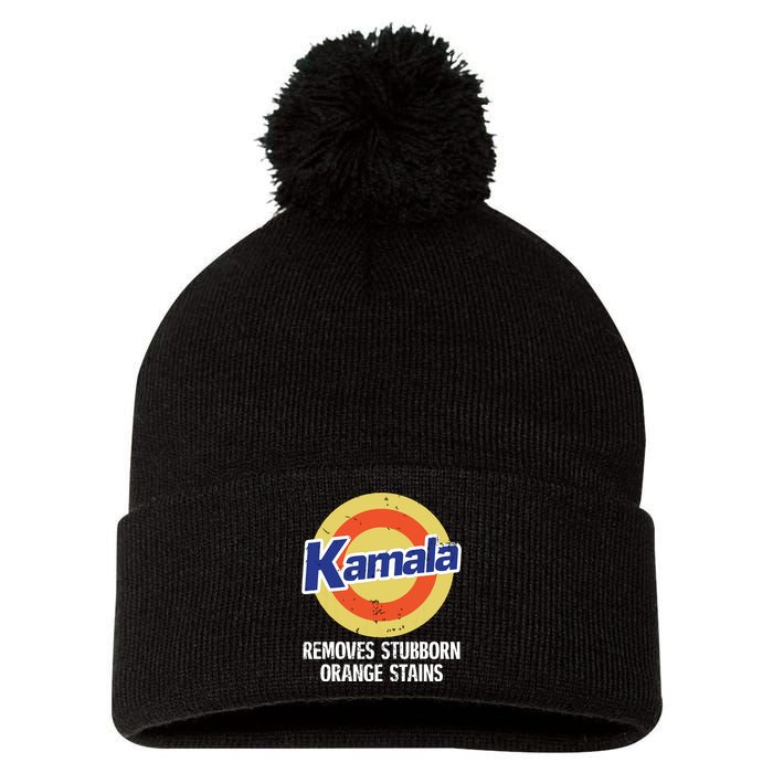 Kamala Removes Stubborn Orange Stains Kamala Harris 2024 Pom Pom 12in Knit Beanie