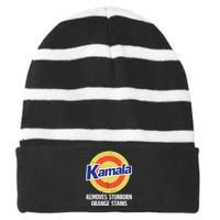 Kamala Removes Stubborn Orange Stains Kamala Harris 2024 Striped Beanie with Solid Band