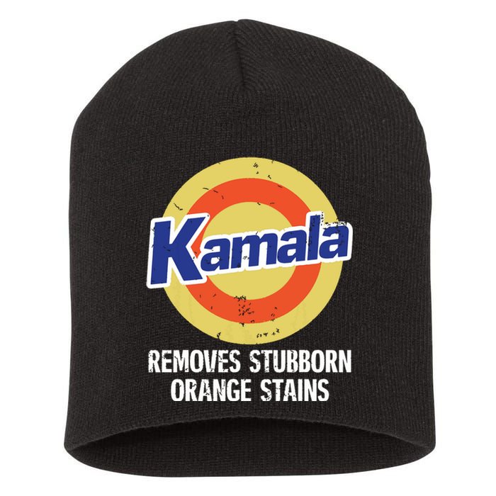 Kamala Removes Stubborn Orange Stains Kamala Harris 2024 Short Acrylic Beanie