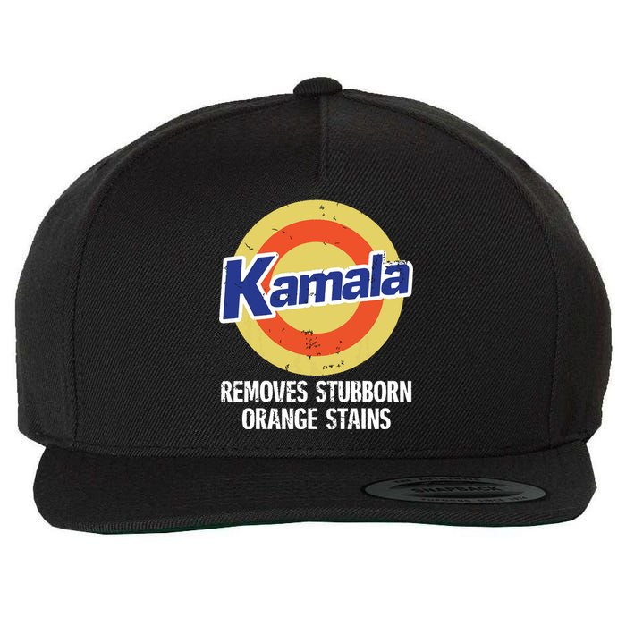 Kamala Removes Stubborn Orange Stains Kamala Harris 2024 Wool Snapback Cap