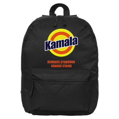 Kamala Removes Stubborn Orange Stains Funny Democrat 16 in Basic Backpack